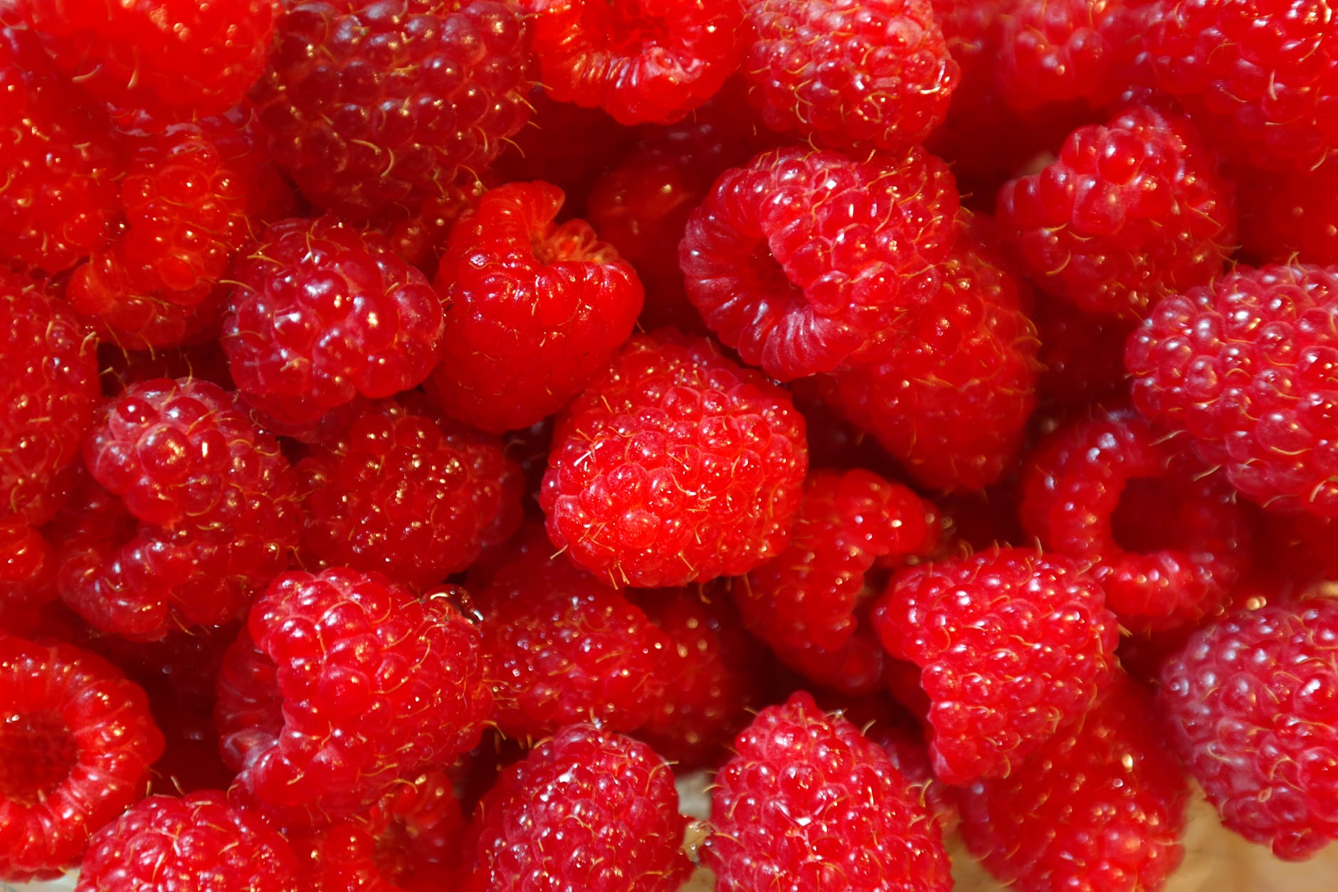 healthy red fruits raspberries